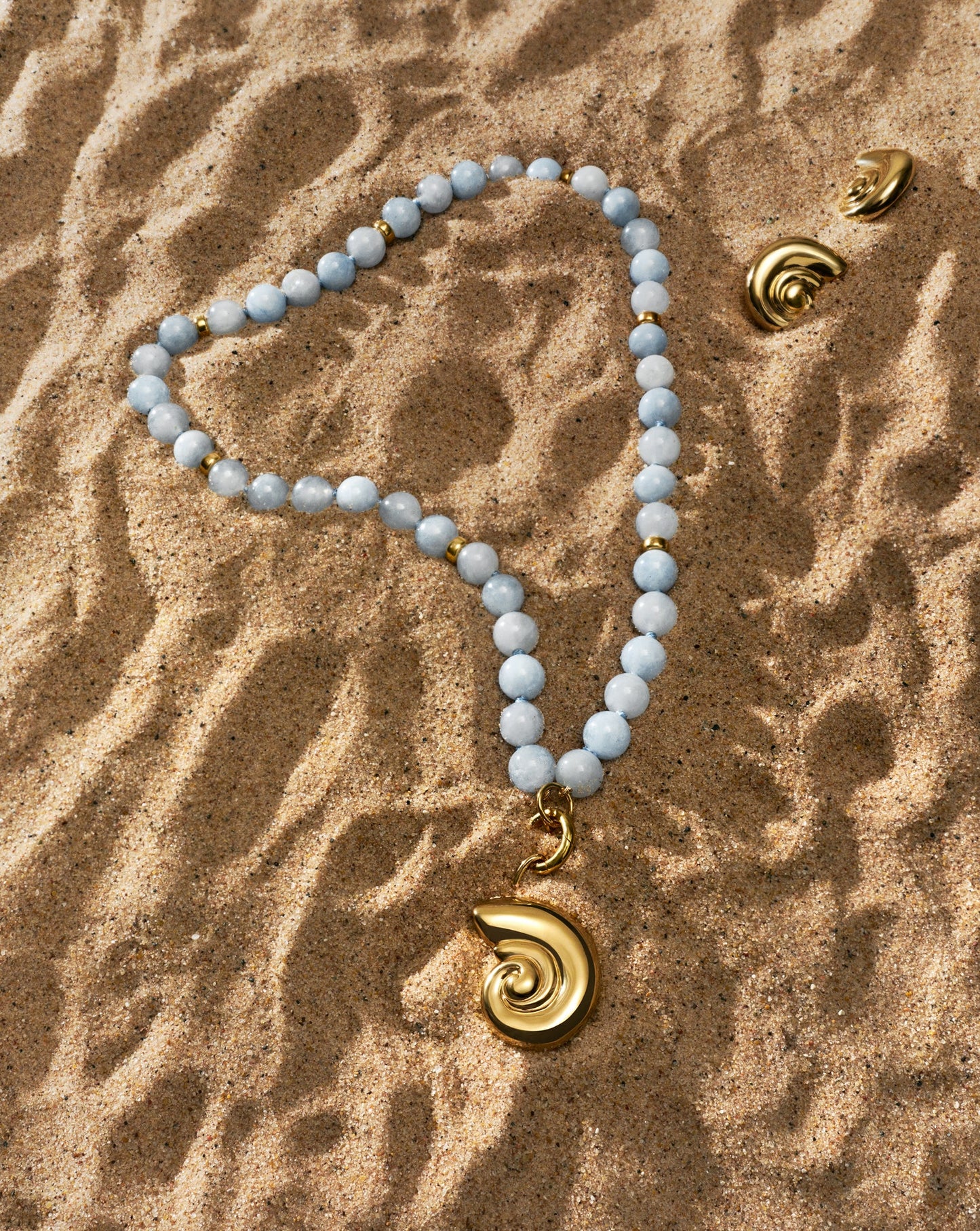 Aquamarine Bead Necklace