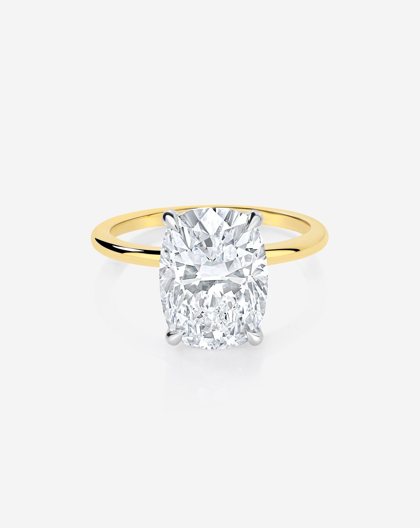 3.68 Cushion Lab Diamond in Whisper Thin® Embrace