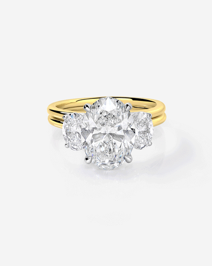 4.06 Oval Lab Diamond in Whisper Thin® Embrace