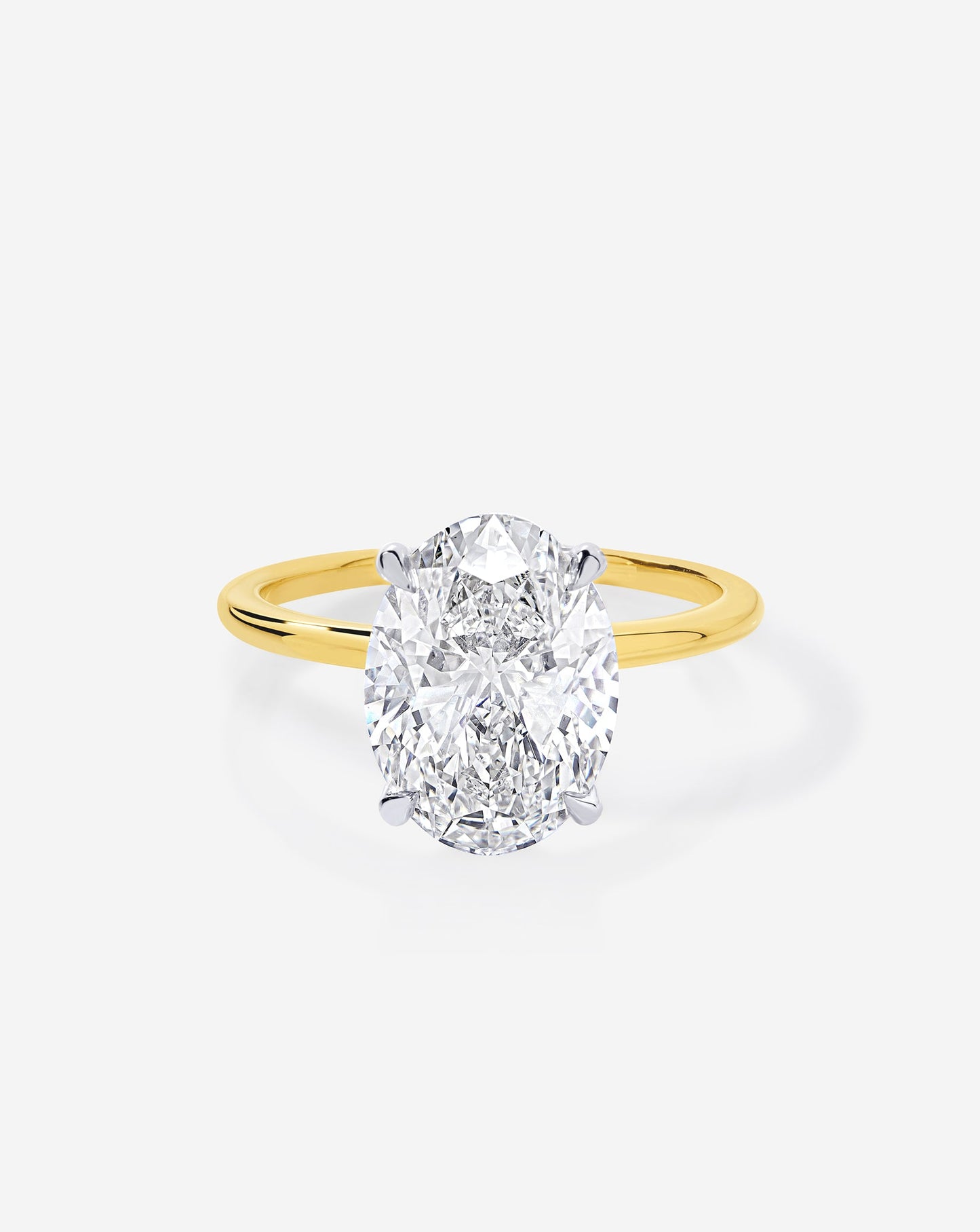 4.06 Oval Lab Diamond in Whisper Thin® Embrace