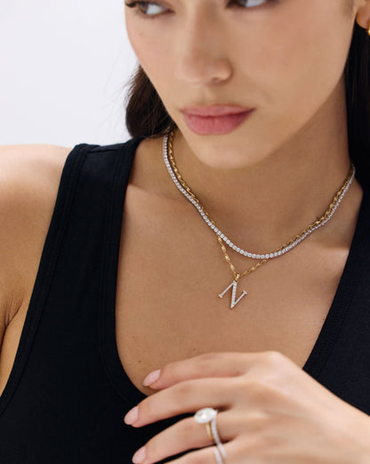 Classic Diamond Tennis Necklace