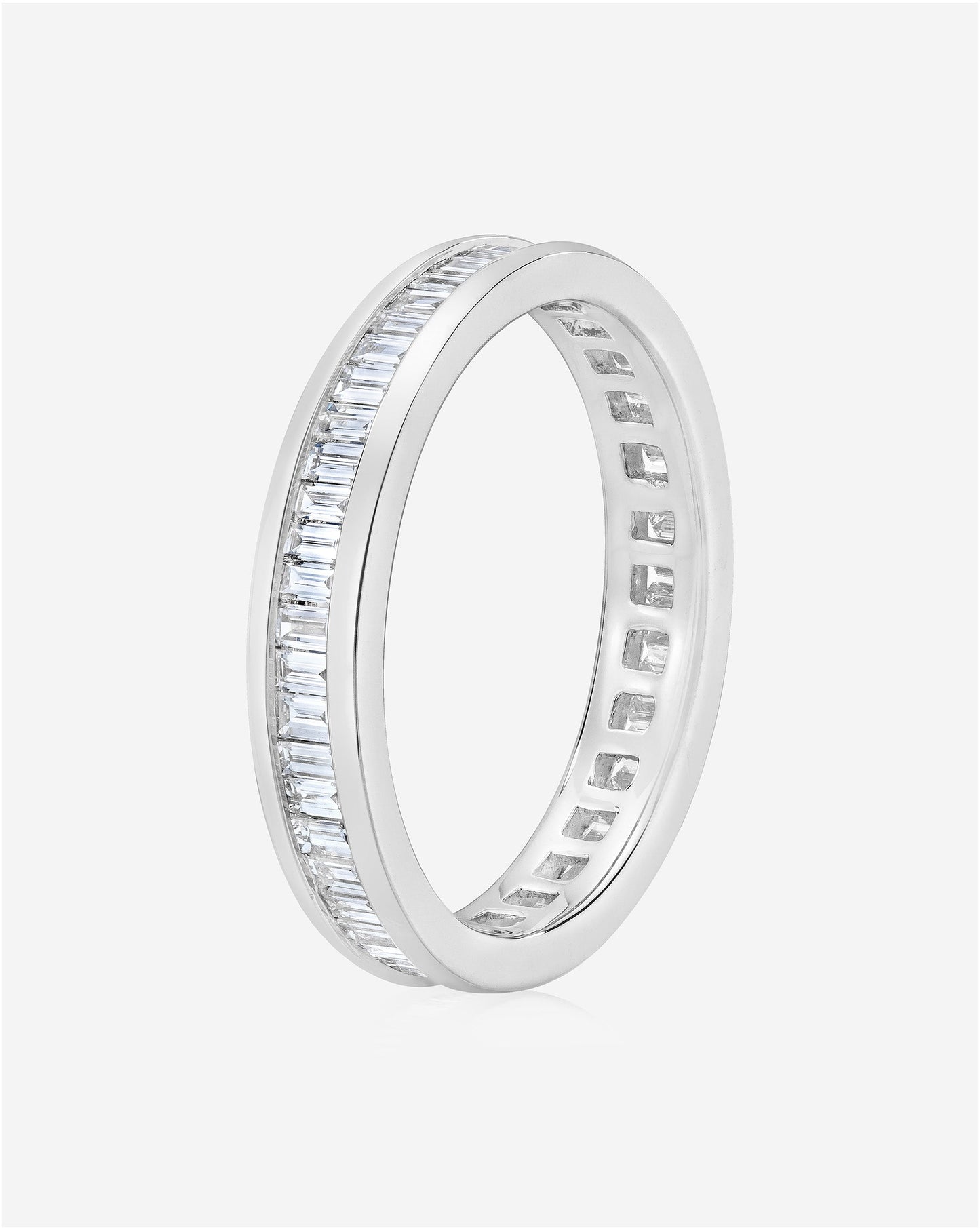 Baguette Diamond Channel Set Eternity Band