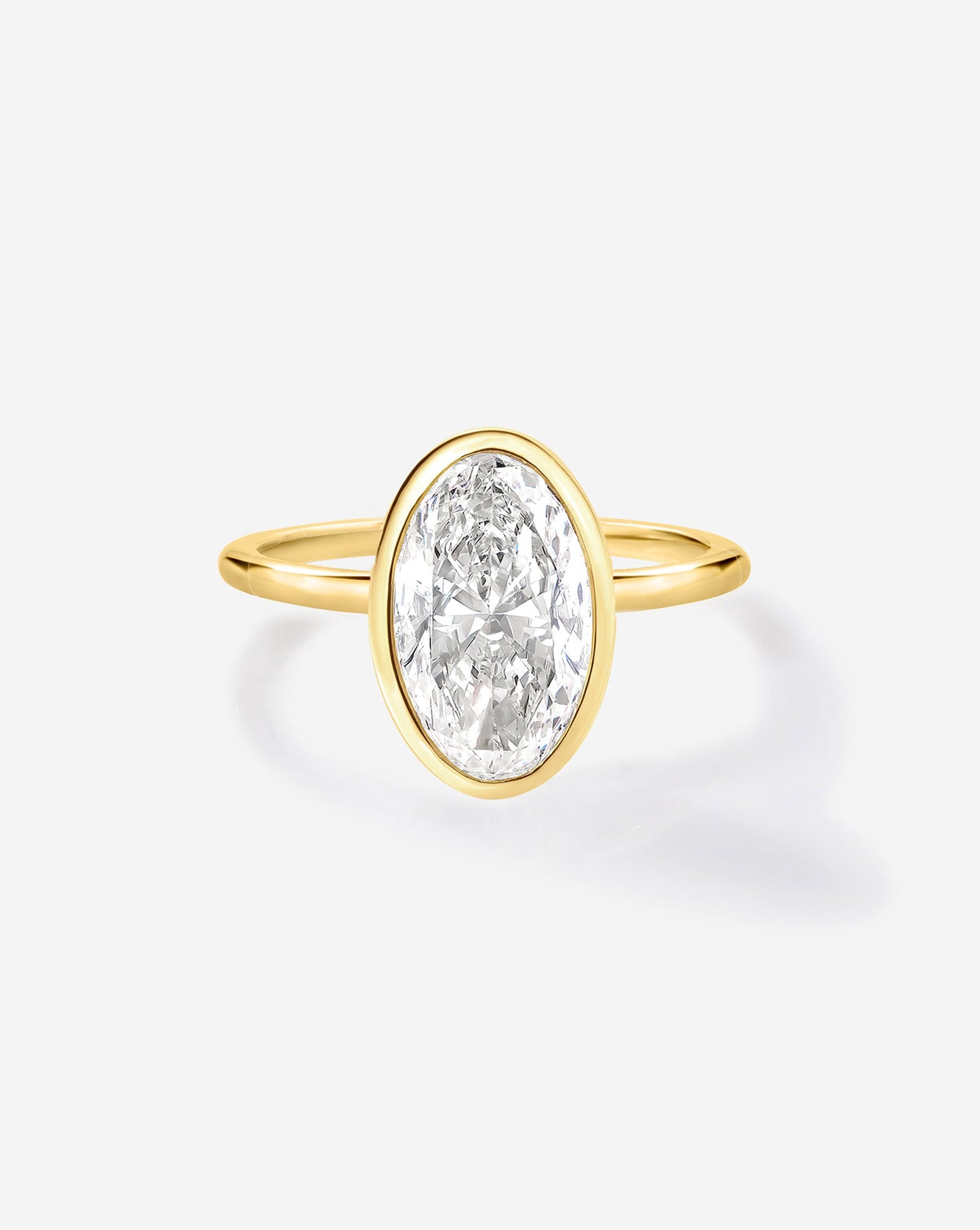 2.50 Oval Natural Diamond in Whisper Thin® Bezel