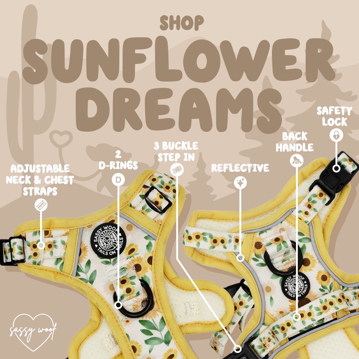 Dog Four Piece Bundle - Sunflower Dreams