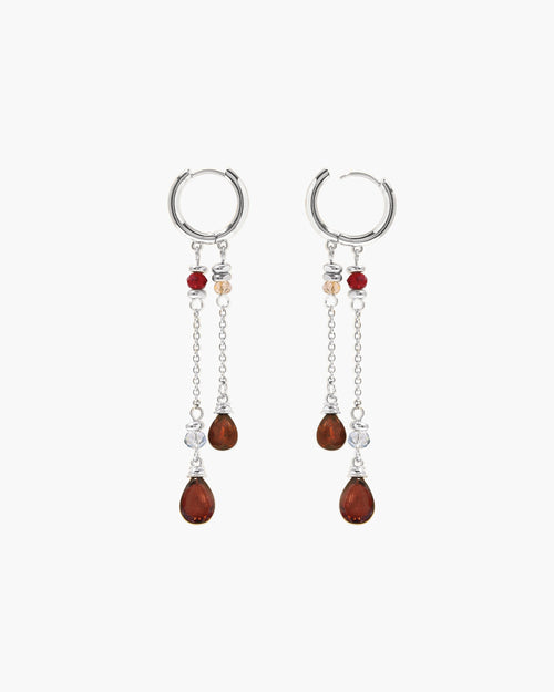 Silent Drop Earrings in Silver