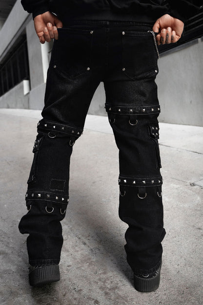 Asylum Scratches Pierced Cargo Pants [Unisex]