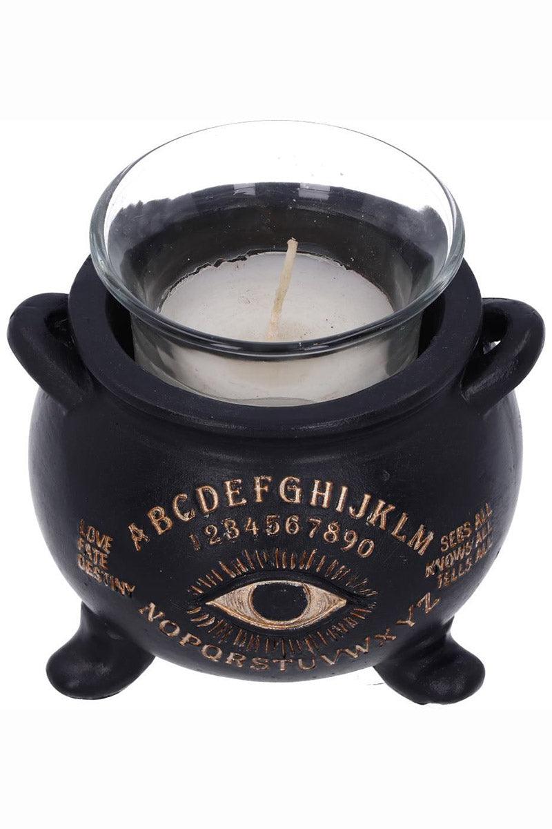 All Seeing Eye Witches Cauldron Tealight Candle Holder