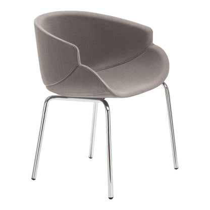 Bix Armchair - Metal Base - Upholstered