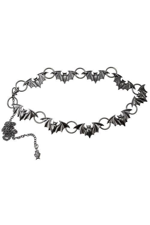 Batty Bats Black Chain Belt