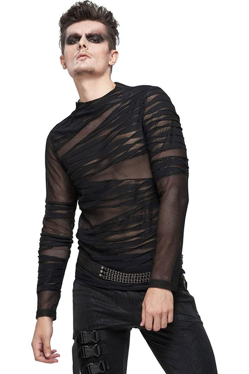 Biohazard Bandage Fishnet Top