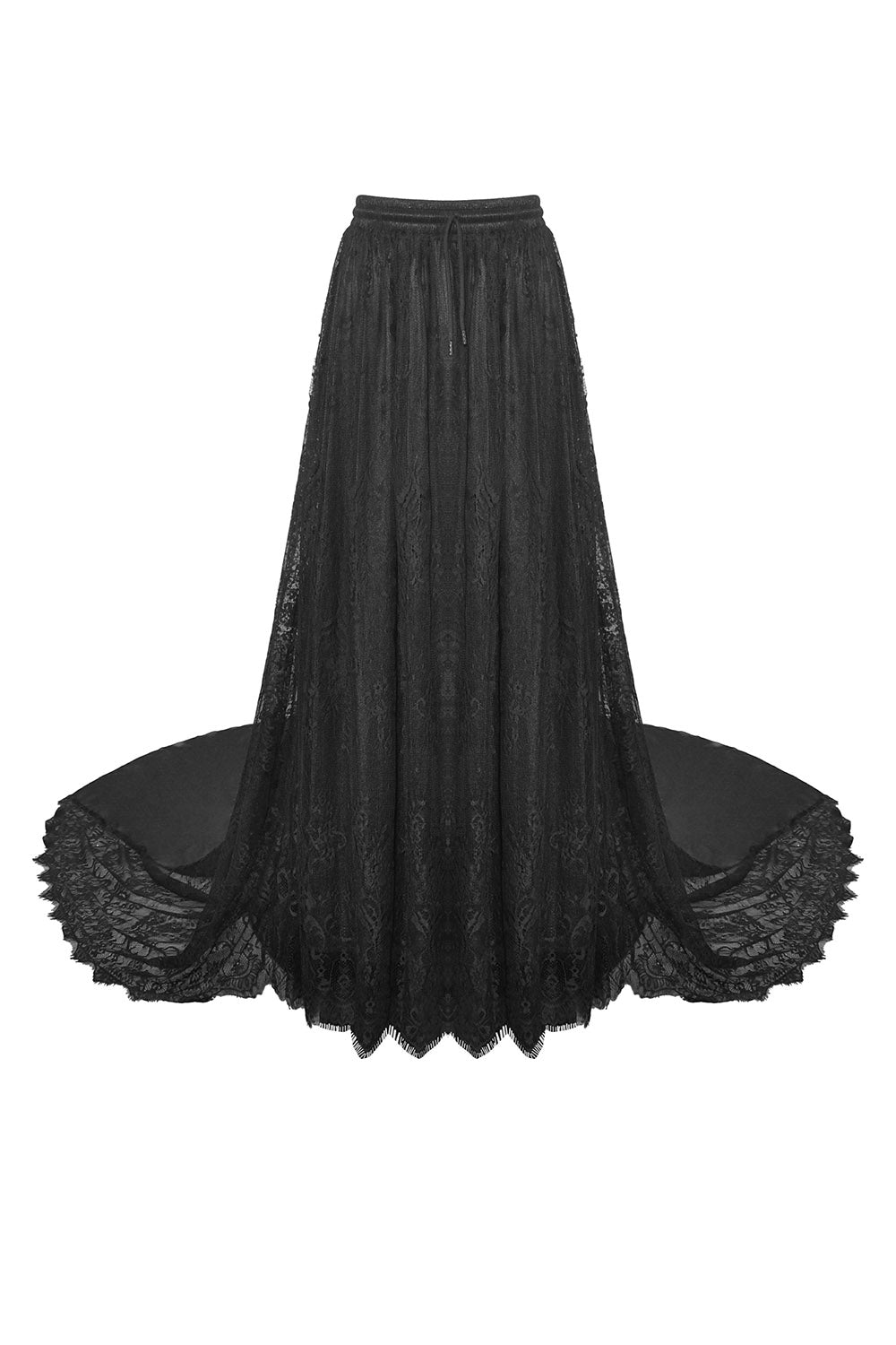 Black Bridal Bustle Skirt
