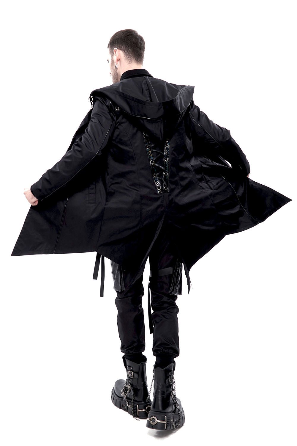 Black Butcher Pierced Coat