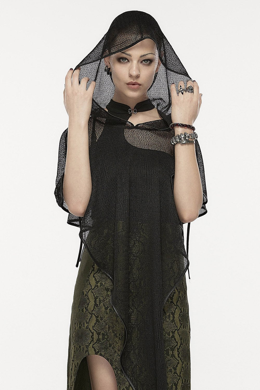 Black Coven Hooded Cloak