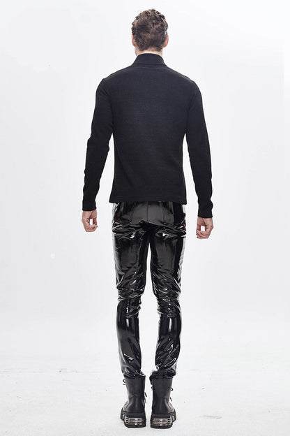 Black Moonlight Vinyl Pants