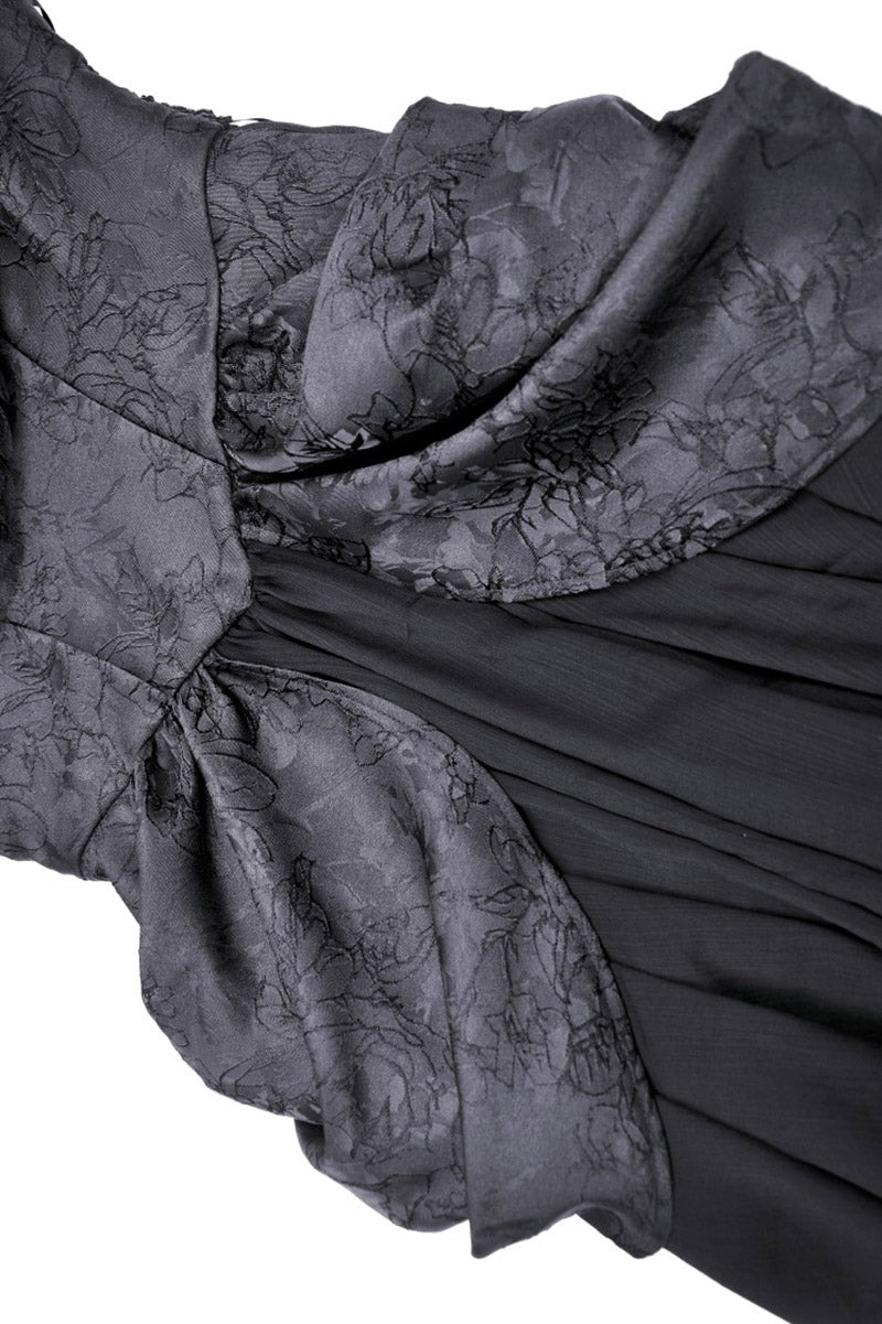 Black Prayer Bustle Dress