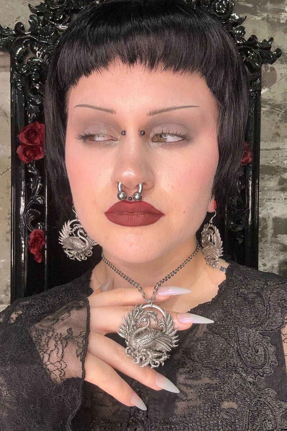 Black Swan Necklace