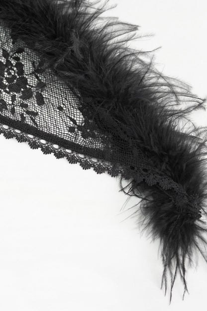 Black Vampress Lace Capelet