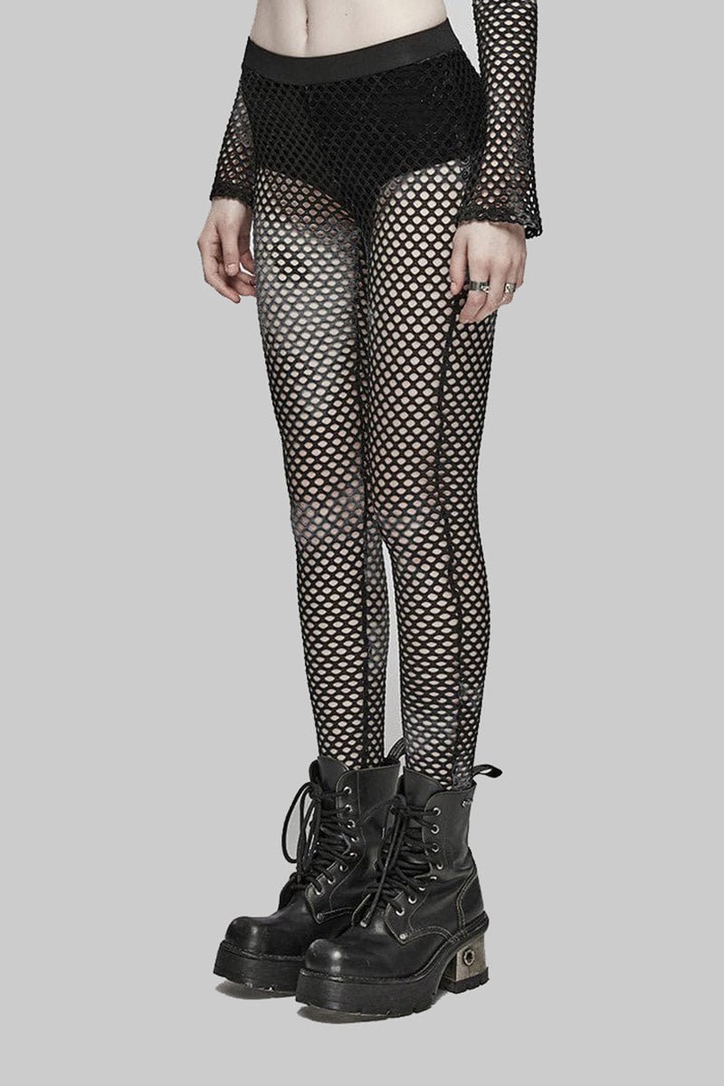 Bleached Bones Fishnet Leggings