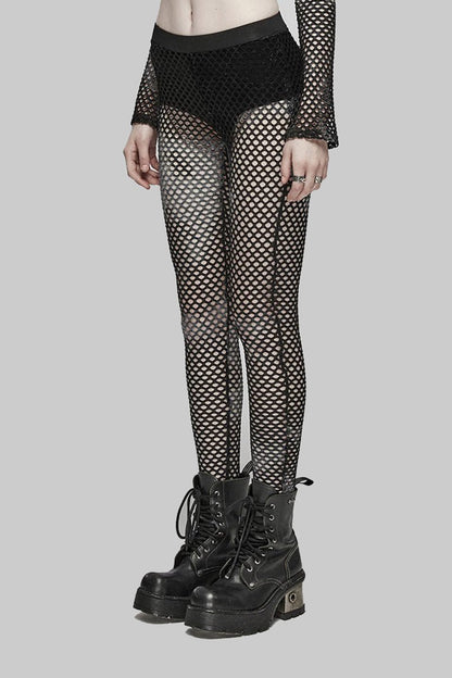 Bleached Bones Fishnet Leggings