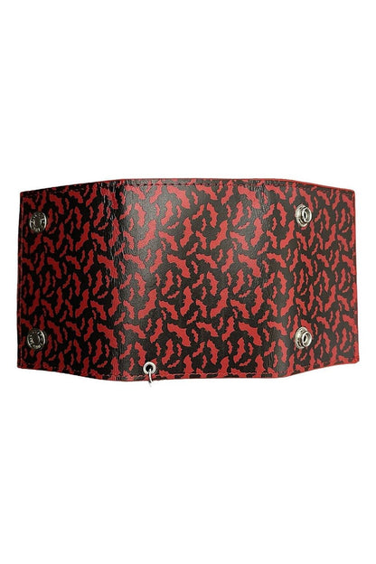 Blood Bat Biker Wallet [RED INTERIOR]