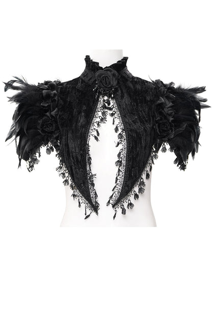 Crow Hollows Feathered Capelet