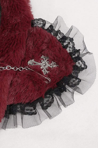 Creepy Cuddles Bear Ear Hat [RED/BLACK]