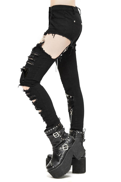 Cryptling Cut-Out Pants