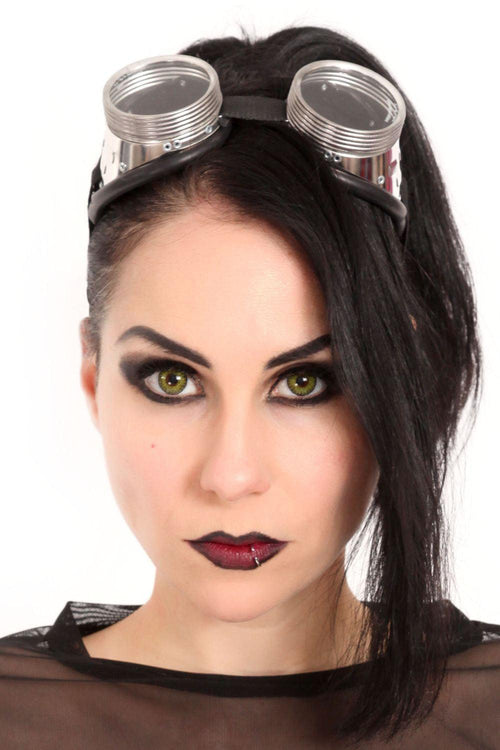 Cyber Steampunk Goggles - Clear Lens
