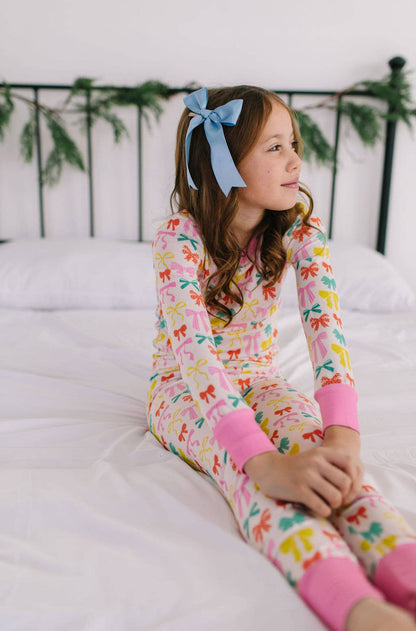 2 piece Bamboo Pajama in Holiday Bows