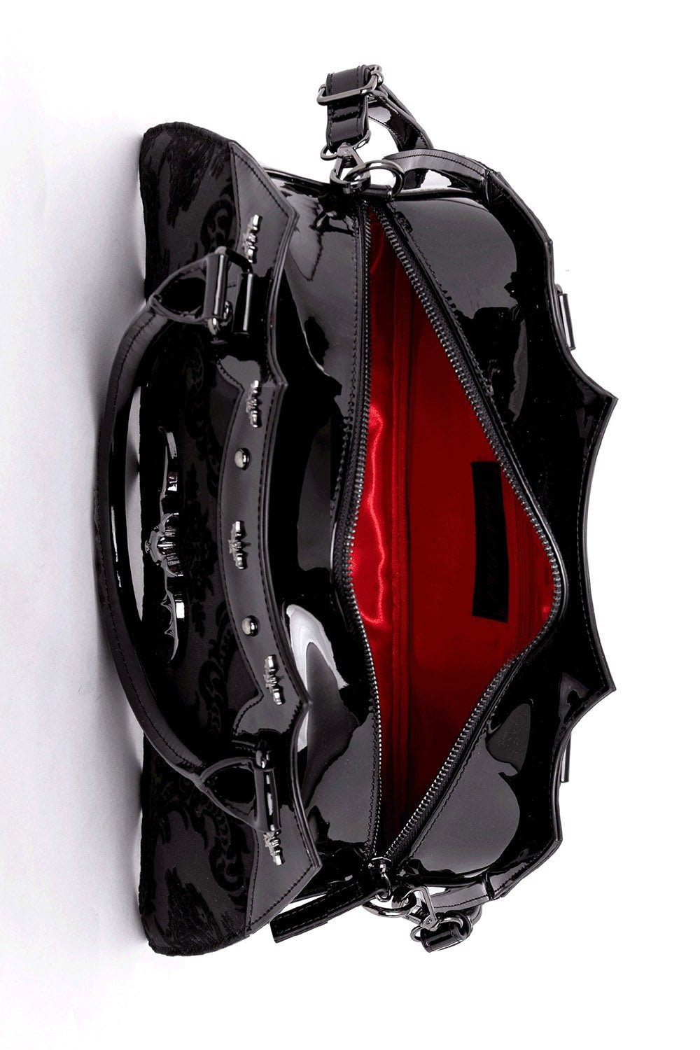 Damask Bat Handbag [RED]
