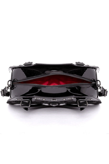Damask Bat Handbag [RED]