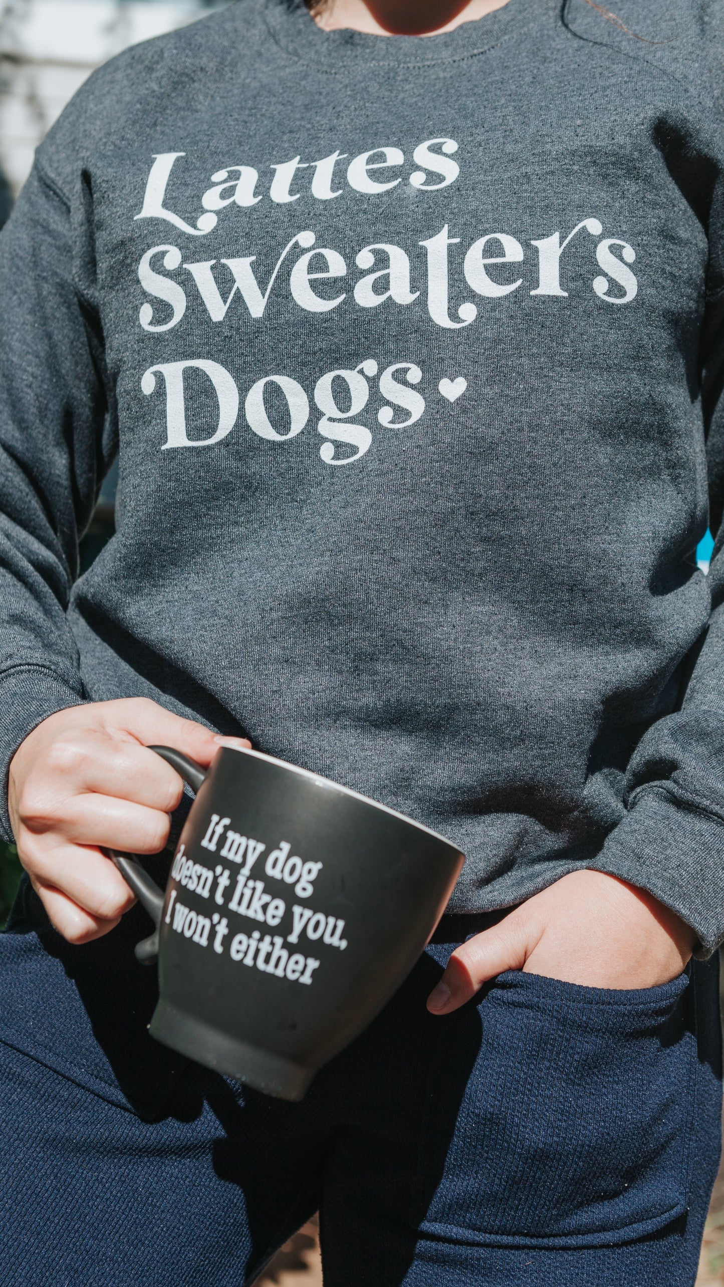 Sweatshirt - Lattes, Sweaters, Dogs
