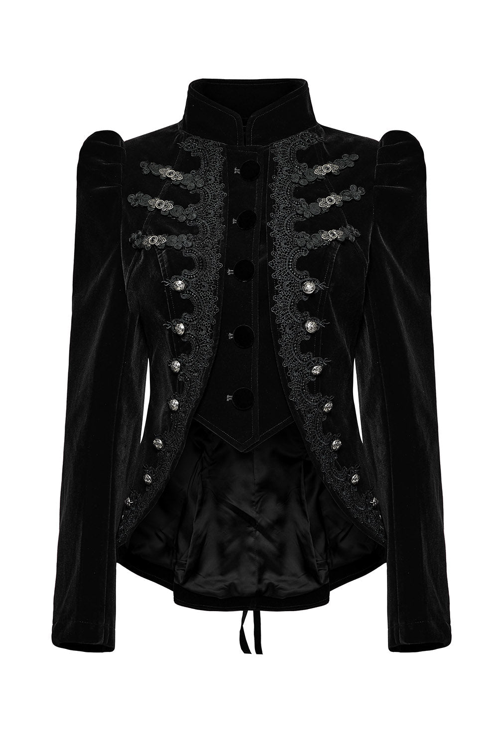 Antoinette Black Velvet Victorian Coat