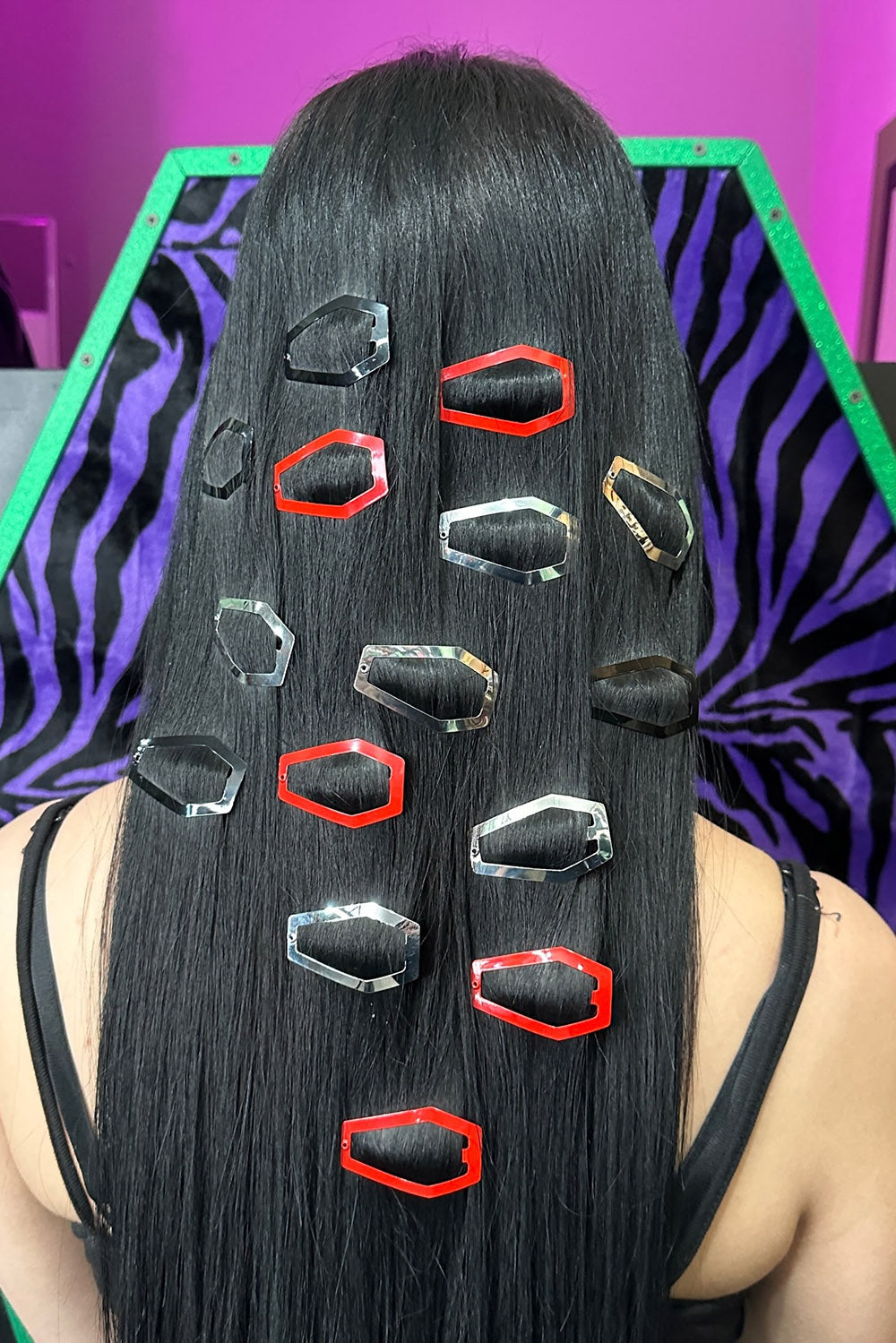 Coffin Snap Hair Clips [RED]