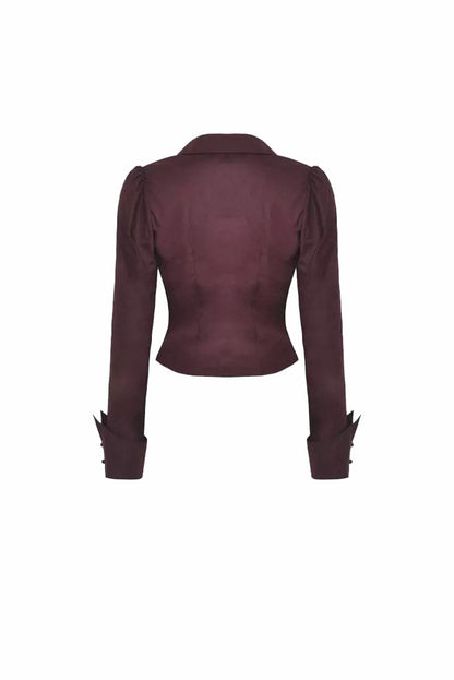 Blood Wine Button-Up Shirt [Burgundy]