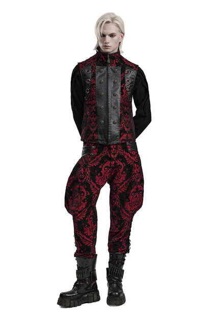 Bloodletting Damask Vest [Black/Red]