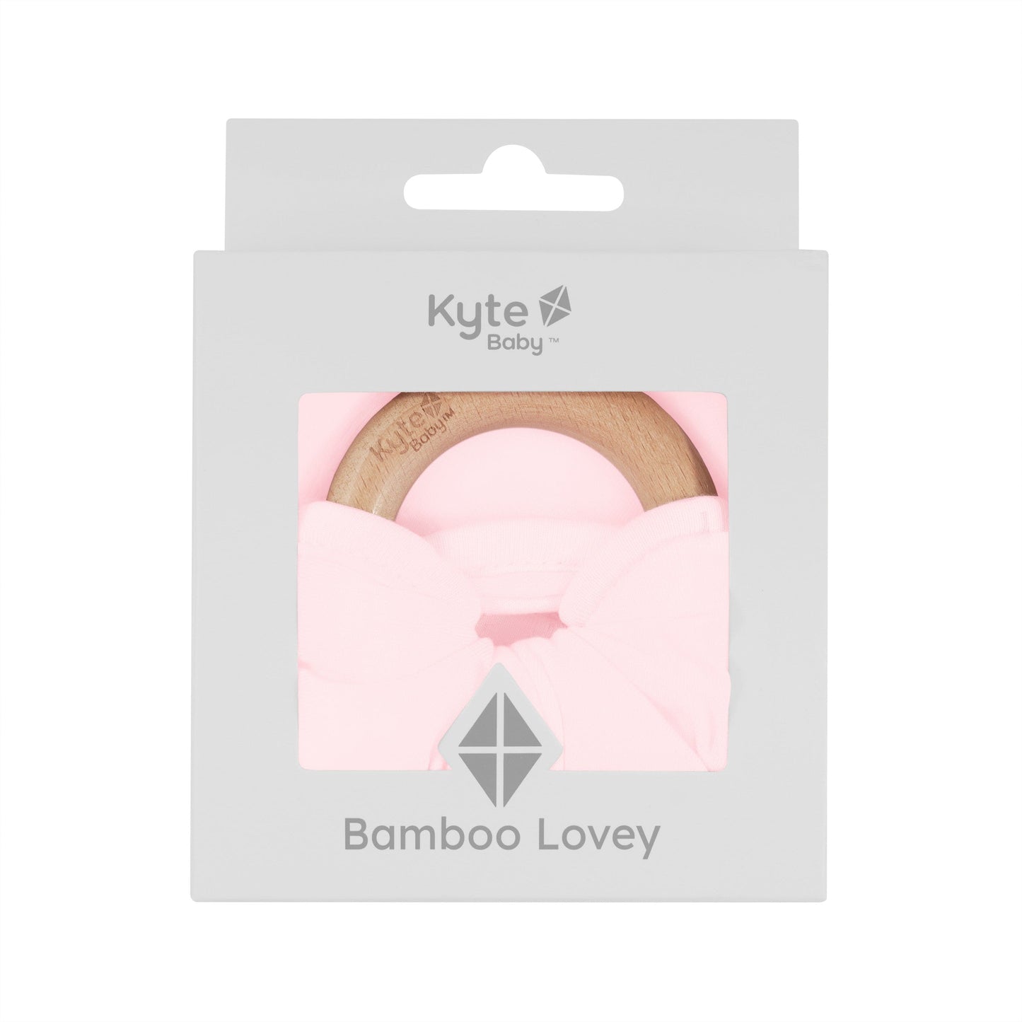 Lovey in Sakura with Removable Wooden Teething Ring
