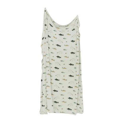 Swaddle Blanket in Fishing