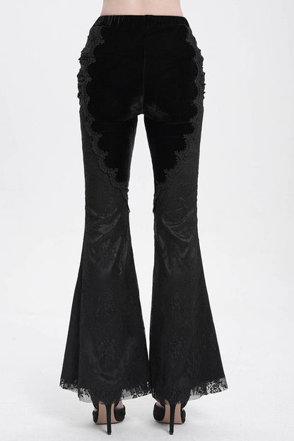 Black Alchemy Velvet Boho Bell Bottoms