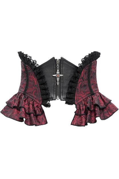 Blood Gardens Ruffle Corset [Red Rose]
