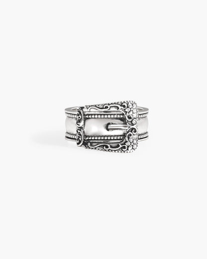 Mojave Buckle Belt Ring in Gold