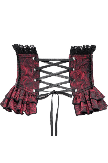 Blood Gardens Ruffle Corset [Red Rose]