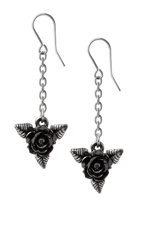 Black Rose Droppers Earrings