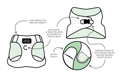Cat Step-In Harness - Portofino