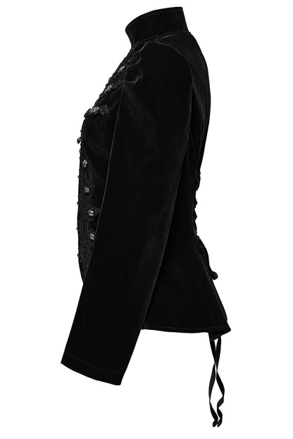 Antoinette Black Velvet Victorian Coat