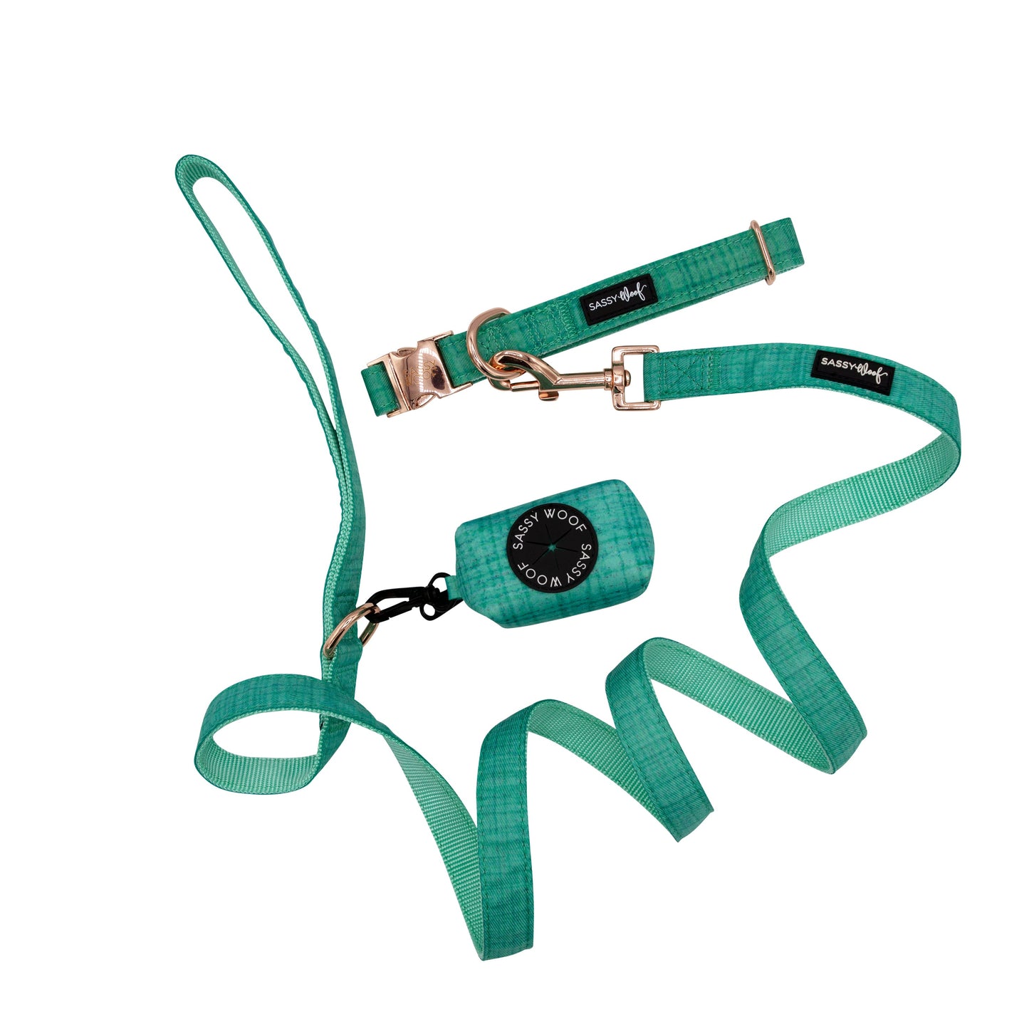 Dog Collar Three Piece Bundle - Wag Your Teal